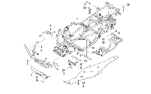 FRAME AND RELATED PARTS [94168]