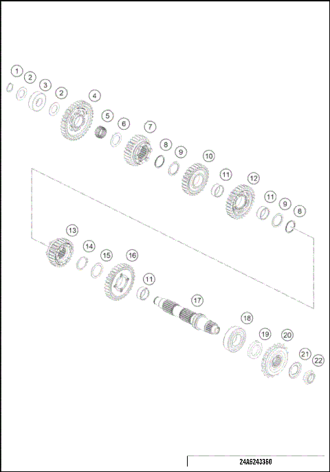 TRANSMISSION II - COUNTERSHAFT