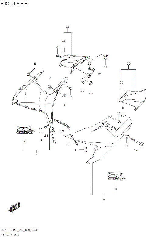 SIDE COWLING (GSX-R600)