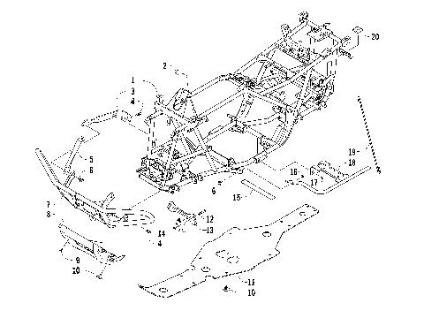 FRAME AND RELATED PARTS [94542]