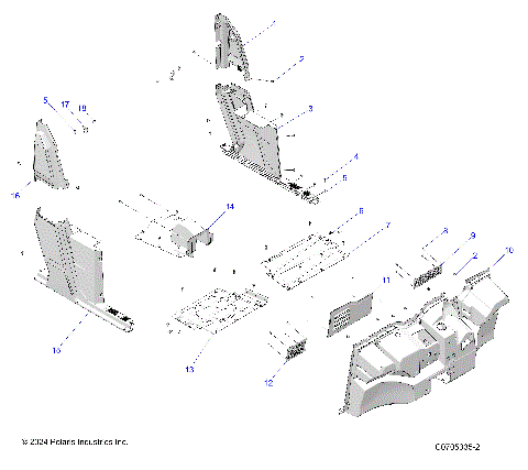 BODY, FRONT FLOOR and ROCKERS - R22M4U57B5 (C0705335-2)