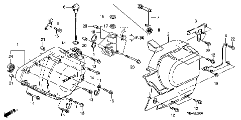 LEFT CRANKCASE COVER
