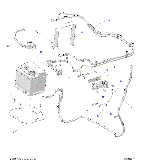ELECTRICAL, BATTERY - R25MAE57F1/C1/E1/G1/G9/C9/E9 (C730122-1)