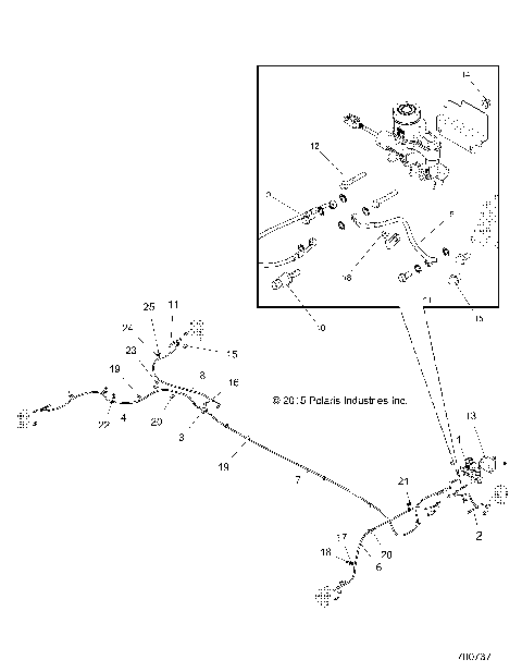 BRAKES, LINES and MASTER CYLINDER - R22CDA57A1 (700737)