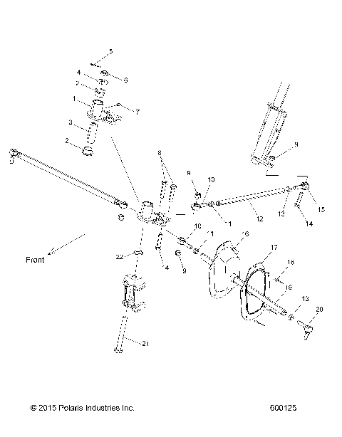STEERING, LOWER - S19SJA5BSL/BEL (600125)