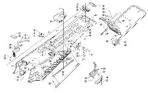 TUNNEL, REAR BUMPER, AND SNOWFLAP ASSEMBLY [99030]