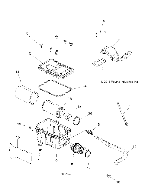 ENGINE, AIR INTAKE SYSTEM - A16SEA57N1/N7/E57N1/E57N2/BA57N1 [100105]