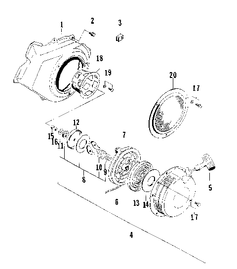 RECOIL STARTER ASSEMBLY [74903]