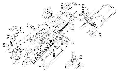 TUNNEL, REAR BUMPER, AND SNOWFLAP ASSEMBLY [101490]