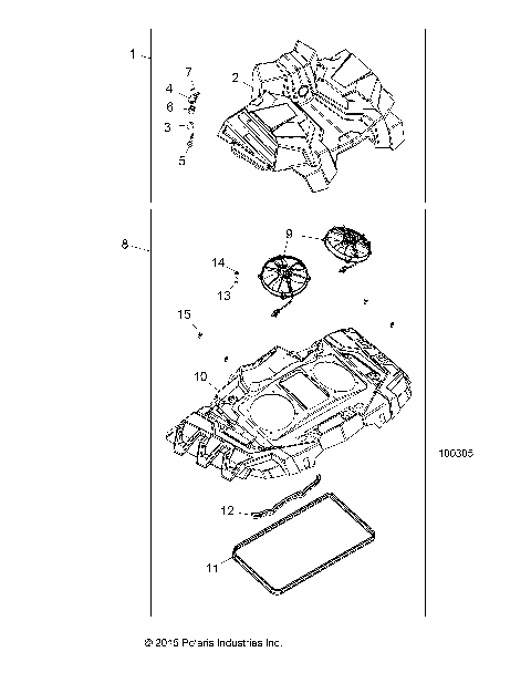 ENGINE, COOLING SYSTEM, FANS AND SHROUDS - A16SXN85A3 [100305]