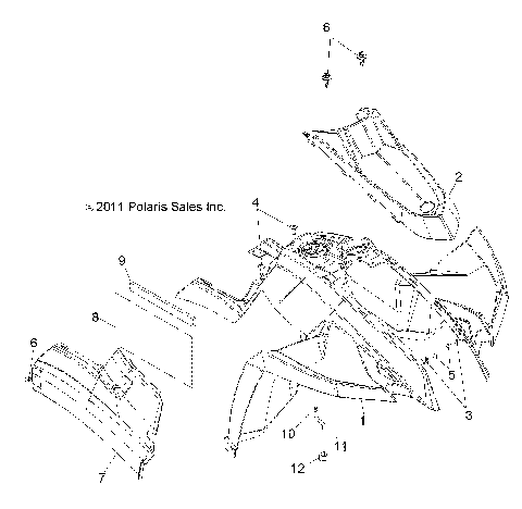 BODY, FRONT CAB - A12NG50FA (49ATVCAB12SCRAMI)