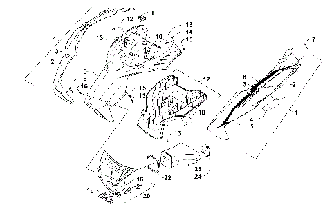 HOOD AND AIR INTAKE ASSEMBLIES [101344]