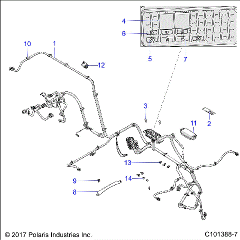 ELECTRICAL, WIRE HARNESS - A18HZA15N4 (C101388-7)