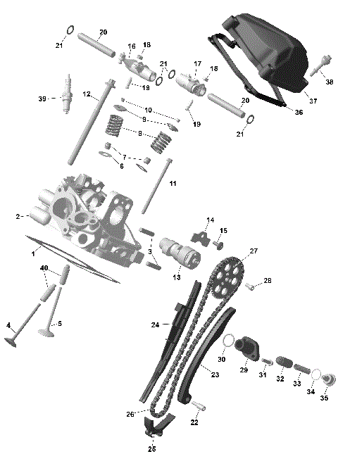01- ROTAX - Rear Cylinder Head