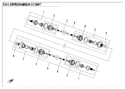 REAR CV  SHAFT (NEW)