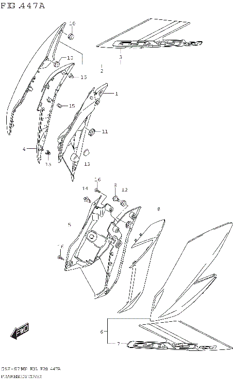 FRAME BODY COVER (GSX-S750,GSX-S750A)