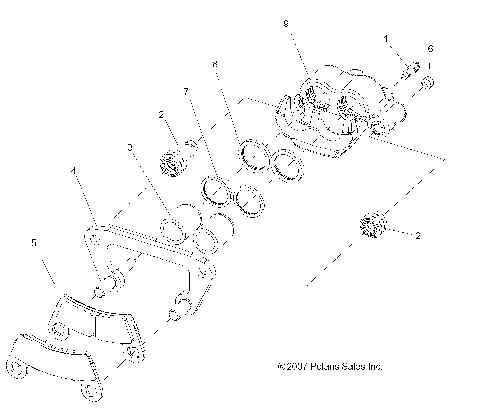 BRAKES, FRONT CALIPER - R09VH76FX (49RGRCALIPER08VISTA)