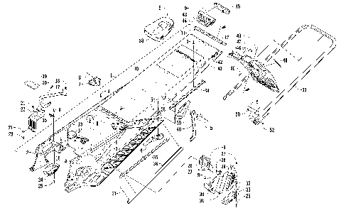 TUNNEL, REAR BUMPER, AND SNOWFLAP ASSEMBLY [98033]