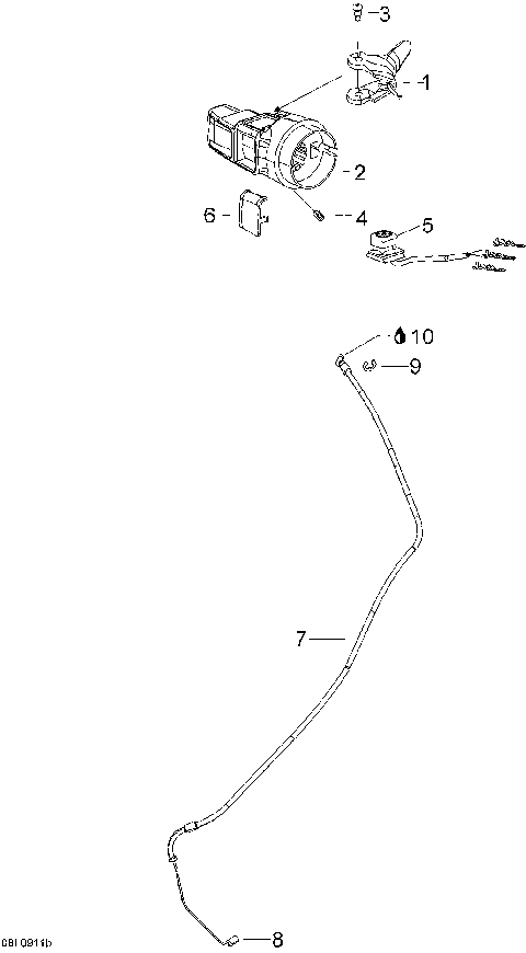 01- Throttle Handle And Housing