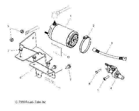 ENGINE, STARTER MOTOR - S10PU6KSL/KEL (49SNOWSTARTER10600WIDE)