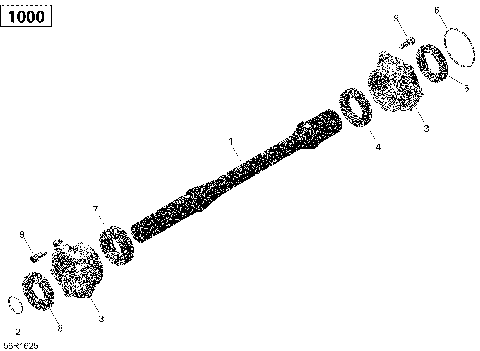 08- Drive Shaft - 1000R EFI