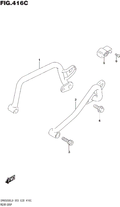 REAR GRIP (DR650SEL9 E33)