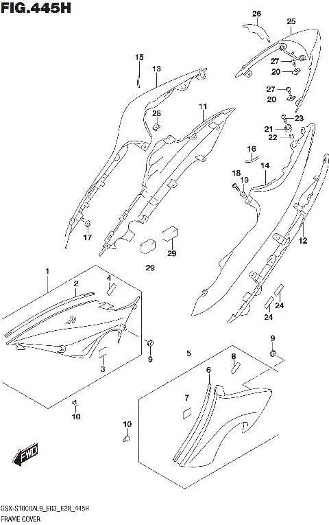FRAME COVER (GSX-S1000AZL9 E28)