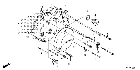 LEFT CRANKCASE COVER (1)