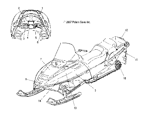 BODY, DECALS - S08NT5BS/BE/BSA/BSF (49SNOWDECAL08TRLTRG)