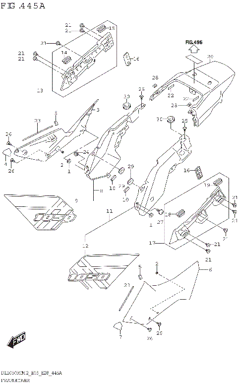 FRAME COVER (DL1050RC)