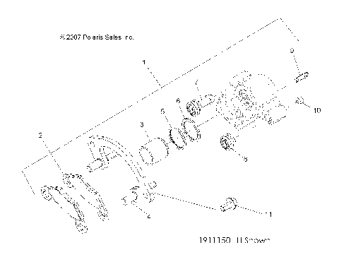 BRAKES, FRONT CALIPER - A15SVA85HD (49ATVBRAKEFRT09Q60)