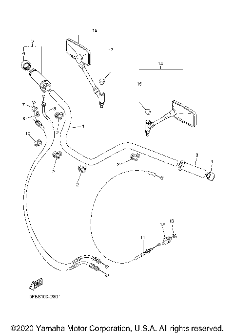 STEERING HANDLE CABLE