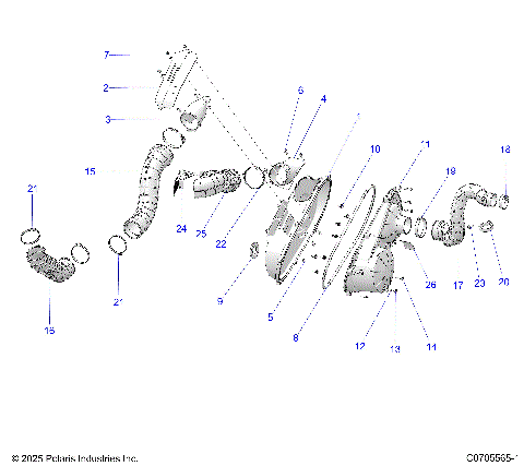 DRIVE TRAIN, CLUTCH COVER AND DUCTING
