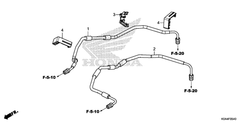 FRONT BRAKE PIPE