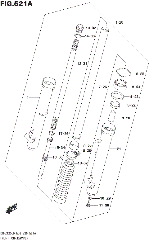 FRONT FORK DAMPER (DR-Z125L9 E28)
