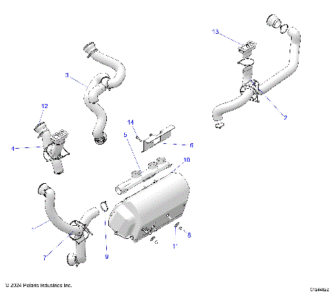 BODY, HEATER DUCTING - R25RRSD4CK (C1244822)