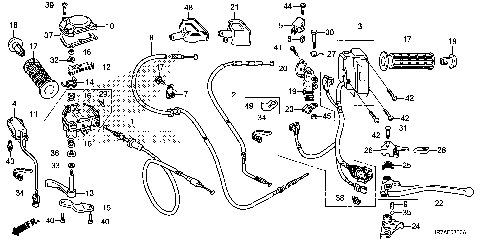 HANDLE LEVER@SWITCH@CABLE