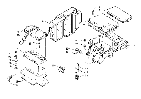 ELECTRICAL MODULE AND BATTERY [54165]