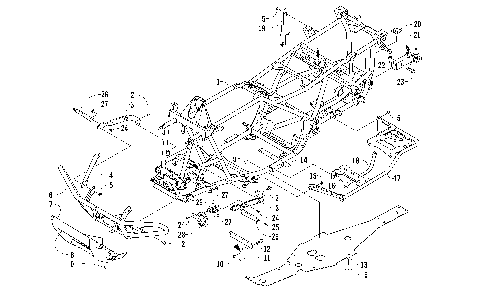 FRAME AND RELATED PARTS [96223]