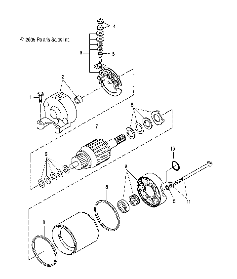 ENGINE, STARTING MOTOR - A07GP50AA/AB (4999201899920189D04)
