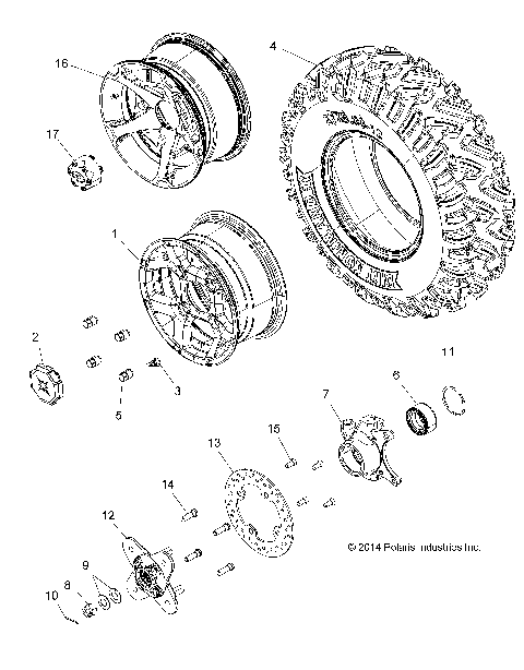 WHEELS, FRONT - Z15VAE87AK/AS/AI/AN/X87AL (49RGRWHEELFRT15Z900AL)