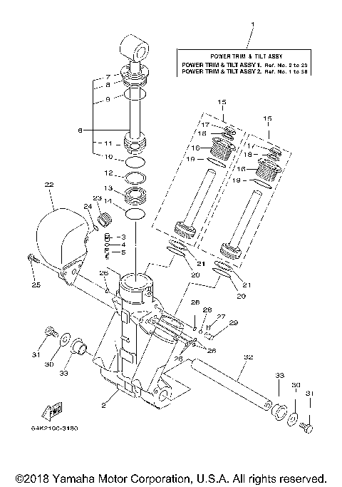 POWER TRIM TILT ASSY 1