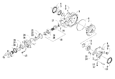 REAR DRIVE GEARCASE ASSEMBLY [84545]