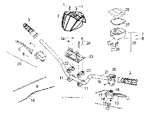 STEERING, HANDLEBAR - A19YAP20N4 (49ATVHANDLEBAR11PHX)