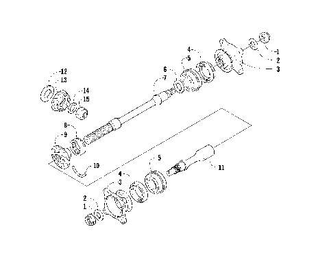 SECONDARY DRIVE ASSEMBLY (ENGINE SERIAL NO. UP TO 0700A70010049) [90600]
