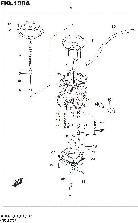 CARBURETOR (DR200SL6 E03)