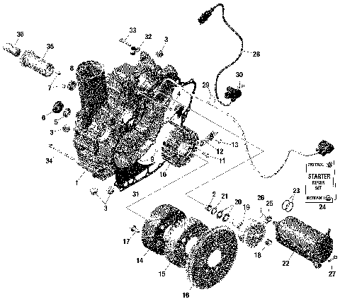 01- Rotax - Magneto And Electric Starter With iDF