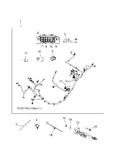 ELECTRICAL, WIRE HARNESS - A14BH33FJ (49ATVHARNESS14ACEE)