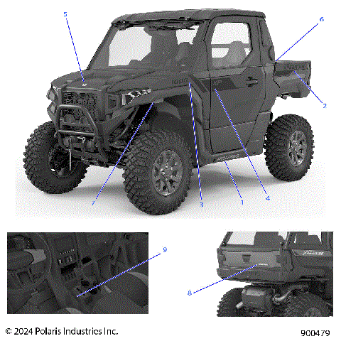 BODY, DECALS, GRAPHICS - G24G2W99AB/BB (900479)