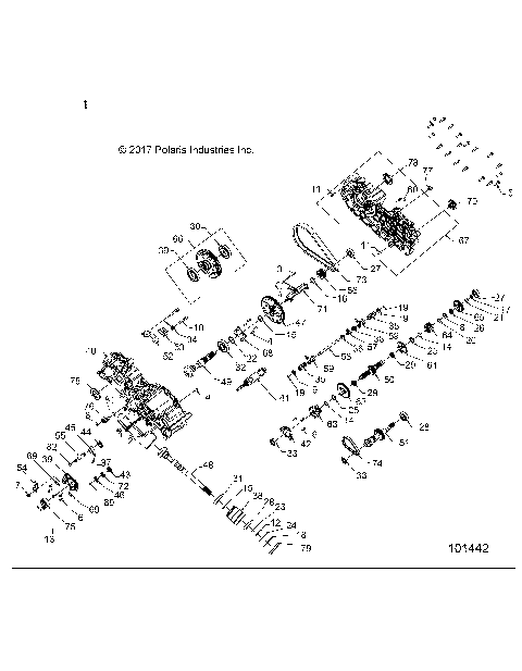 DRIVE TRAIN, MAIN GEARCASE - A19SEF57D5 [101442]